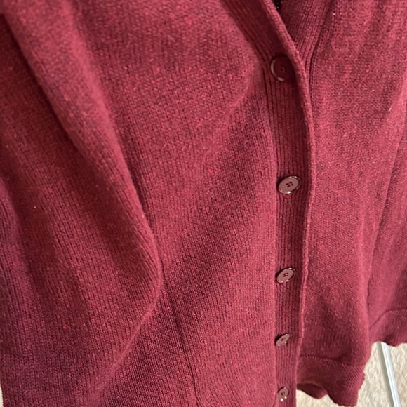 CAbi Deep Red Women's Cardigan - Picture 3 of 5